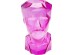 Βάζο Prisma Face Γυαλί Ροζ 23.5*18*30εκ. - Ροζ
