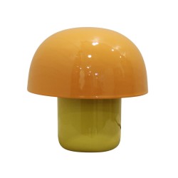 Φωτιστικό Επιτραπέζιο Mushroom Μεταλλικό Κίτρινο 20x20x20εκ. - Κίτρινο
