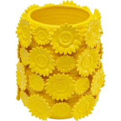 Βάζο Επιτραπέζιο Sunflowers Κίτρινο Κεραμικό 24x24x30 εκ. - Κίτρινο