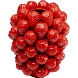 Βάζο Επιτραπέζιο Strawberries Κόκκινο Κεραμικό 25x25x30 εκ. - Κόκκινο