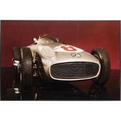 Πίνακας Καμβάς Racing Car LED Μεταλλικό Κόκκινο 120x80εκ. - Μαύρο