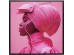 Πίνακας Καμβάς Pink Woman LED Ροζ 80x80εκ. - Ροζ