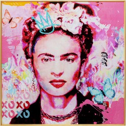 Πίνακας La Viva Mexico Ροζ Γυαλί 100x3,6x100 εκ. - Ροζ