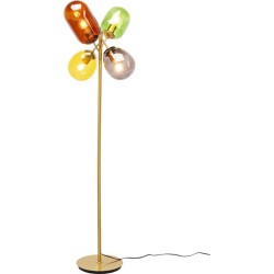 Φωτιστικό Δαπέδου Balloon Dance Μεταλλικό/Γυαλί Πολύχρωμο 48x48x160εκ. - Χρυσό