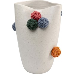 Βάζο Pomoli Κεραμικό Λευκό 23x23x24εκ. - Λευκό