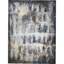 Πίνακας Shadows Γκρι Καμβάς 90x5x120 εκ. - Γκρι