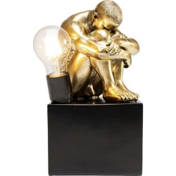 Φωτιστικό Επιτραπέζιο Nude Man Hug Χρυσό 15,5x16x29 εκ. - Χρυσό