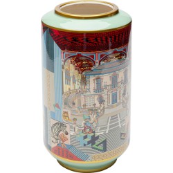 Βάζο Palazzo Κεραμικό Πολύχρωμο 19x19x34εκ. - Μπλε