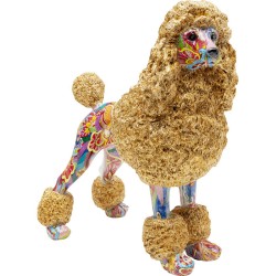 Διακοσμητικό Επιτραπέζιο Poodle Πολύχρωμο 32*15,5*34εκ. - Χρυσό