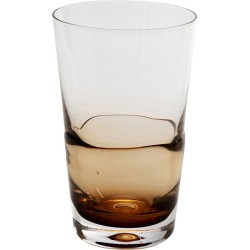 Ποτήρι Mimi Γυαλί Διάφανο/Πορτοκαλί 8.8x8.8x14εκ. - Διάφανο