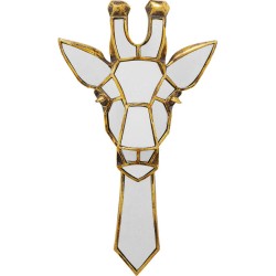 Διακοσμητικό Τοίχου Καθρέφτης Giraffe Πολυρεσίνη/Γυαλί Χρυσό 25.5x5x45εκ.  - Χρυσό