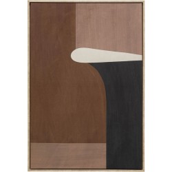Πίνακας Καμβάς  Classic Shape Καφέ 63x93x4.3εκ. - Καφέ