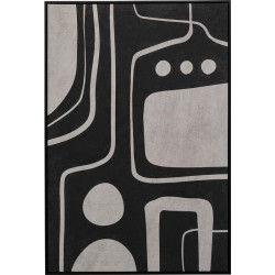 Πίνακας Καμβάς Artistic Μαύρος 70x110x4.3εκ. - Μαύρο