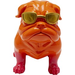 Διακοσμητικό Επιτραπέζιο  Fashion Dog Πορτοκαλί 17x11x19εκ. - Πολύχρωμο