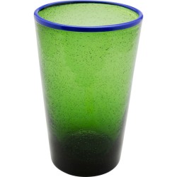 Ποτήρι Bubbles Πράσινο Γυαλί 9x9x14 εκ. - Πράσινο