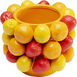 Βάζο Fruit Parade Κεραμικό Κίτρινο/Πορτοκαλί 23x23x20εκ. - Κίτρινο