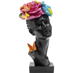 Διακοσμητικό Figurine Butterfly Lady Πολυρεσίνη Μαύρο 20x20x41εκ. - Μαύρο