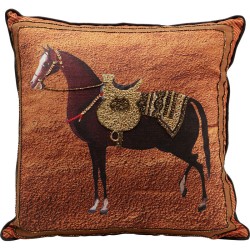 Μαξιλάρι Διακοσμητικό Show Horse Ύφασμα Πορτοκαλί 45x45εκ.  - Πολύχρωμο