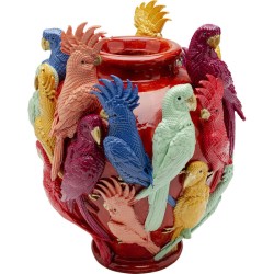 Βάζο Birds Gossip Κεραμικό Πολύχρωμο 24*24*30εκ. - Πολύχρωμο