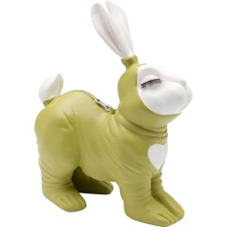 Κουμπαράς Fetish Bunny Κεραμικό Μπεζ 21*10.5*26.5εκ. - Πράσινο