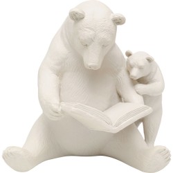 Διακοσμητικό Επιτραπέζιο Reading Bears Κεραμικό 20*16*18εκ. - Γκρι
