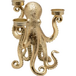 Κηροπήγιο Octopus Κεραμικό Χρυσό 18*15*23εκ. - Χρυσό
