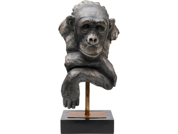 Διακοσμητικό Επιτραπέζιο Monkey Κεραμικό 36*31*74εκ. - Καφέ