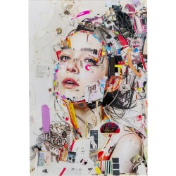 Glass Picture Artsy Portrait Side 80x120cm - Πολύχρωμο