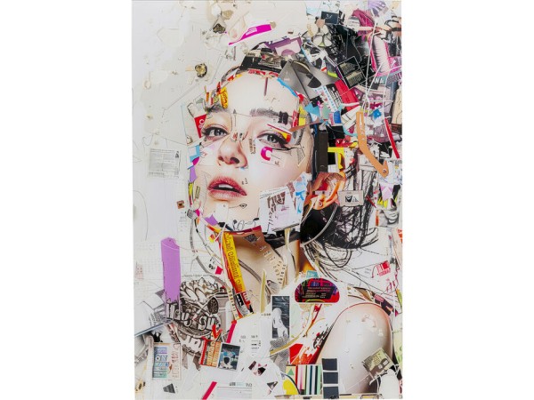 Glass Picture Artsy Portrait Side 80x120cm - Πολύχρωμο Glass Picture Artsy Portrait Side 80x120cm - Πολύχρωμο