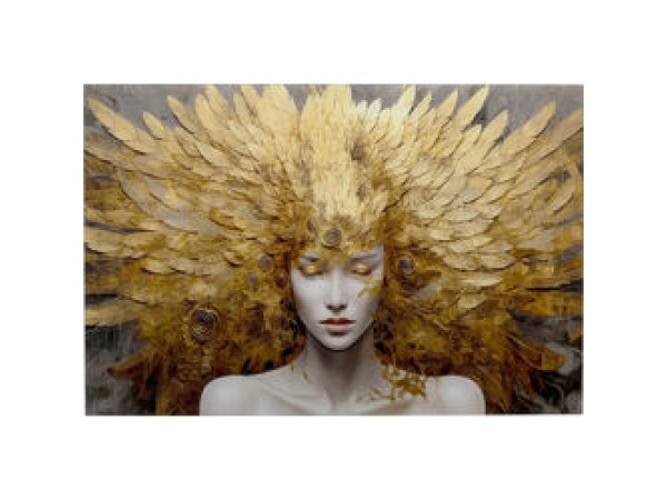 Γυάλινος Πίνακας Muse Celestial 120*80cm - Ροζ
