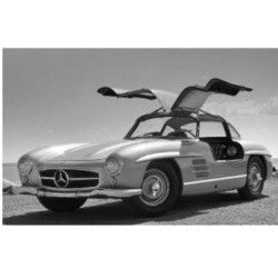 Glass Picture Automotive Beauty 120x80cm - Μαύρο