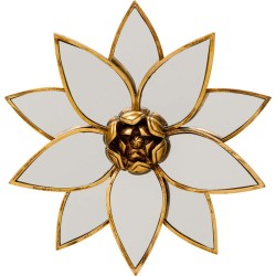 Διακοσμητικό Τοίχου  Lotus Mirror Χρυσό 33*6*32.5εκ. - Χρυσό
