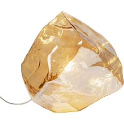 Φωτιστικό Επιτραπέζιο Aura Amber Γυαλί Χρυσό 30*30*30εκ. - Χρυσό