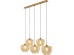 Pendant Lamp Sphere Amber Five 160cm - Χρυσό