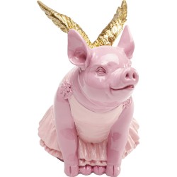 Κουμπαράς  Flying Pig Κεραμικός Ροζ 18*12*17εκ. - Ροζ