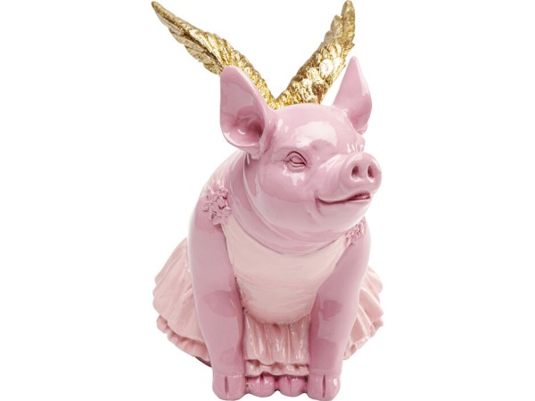 Κουμπαράς  Flying Pig Κεραμικός Ροζ 18*12*17εκ. - Ροζ