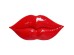 Διακοσμητικό Τοίχου  Disco Lips Κεραμικό Κόκκινο 57*6*26εκ. - Κόκκινο