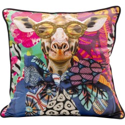 Μαξιλάρι  Fantasy Giraffe Βελούδο Πολύχρωμο  45*20*45εκ. - Πολύχρωμο