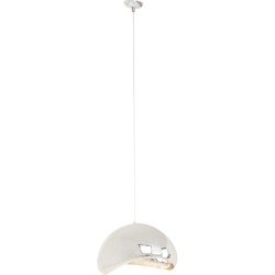 Φωτιστικό Οροφής  Cloud Beam Fiberglass Ασημί 45*34.5*180εκ. - Ασημί