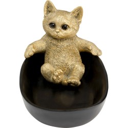 Διακοσμητικό Επιτραπέζιο  Bathing Cat Μαύρο 20*12.5*12εκ. - Μαύρο