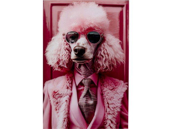 Πίνακας Γυάλινος Pink Poodle Ροζ 40x0.4x50εκ. - Ροζ Πίνακας Γυάλινος Pink Poodle Ροζ 40x0.4x50εκ. - Ροζ