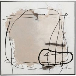 Πίνακας Καμβάς  Dust Μπεζ  55x5x75εκ. - Μπεζ
