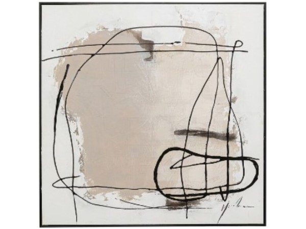 Πίνακας Καμβάς  Dust Μπεζ  55x5x75εκ. - Μπεζ