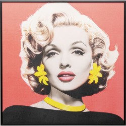 Πίνακας  Diva Blonde Πολύχρωμος 60*3.5*60εκ. - Χρυσό