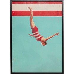 Πίνακας  Jumping Girl Down Πολύχρωμος 73*3.2*103εκ. - Πολύχρωμο