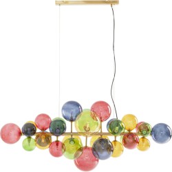 Φωτιστικό Οροφής  Scala Balls Γυαλί Πολύχρωμο 124*50*160εκ. - Πολύχρωμο