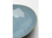 Plate Deep Organic Turquoise Ø22cm - Μπλε
