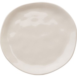 Plate Organic Cream Ø20cm - Μπεζ