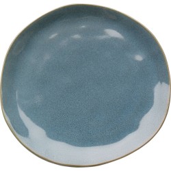 Plate Organic Turquise Ø20cm - Μπλε