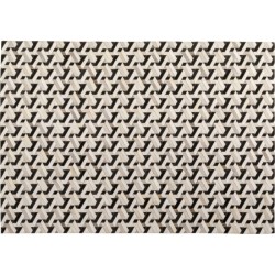 Χαλί Maze Δέρμα Ασπρόμαυρο 170x240εκ. - Ασπρόμαυρο